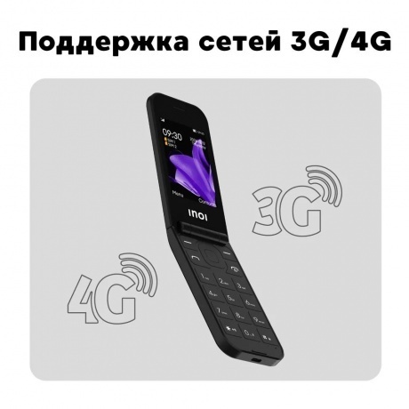 Мобильный телефон INOI 284 Flip 4G Black - фото 24