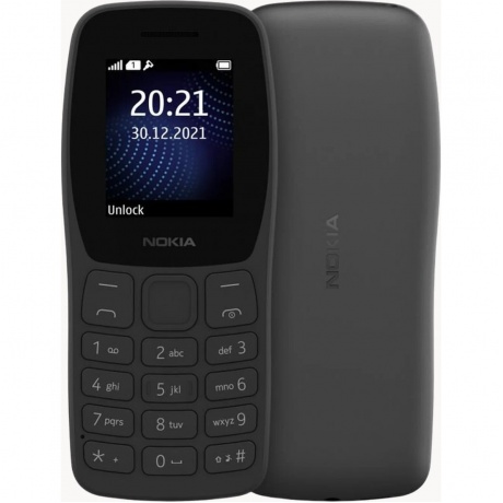 

Мобильный телефон Nokia 105 Dual Sim (TA-1416) Charcoal, Серый