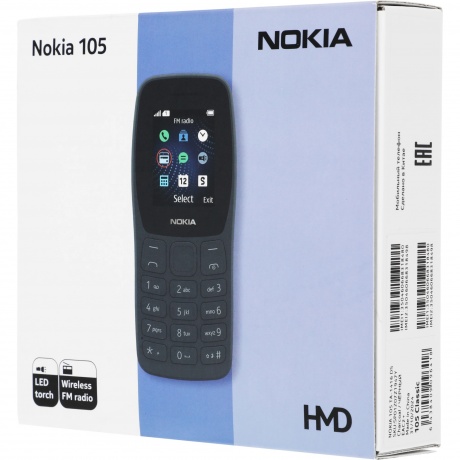 Мобильный телефон Nokia 105 Dual Sim (TA-1416) Charcoal - фото 10