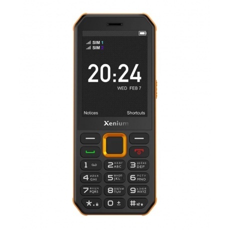 Мобильный телефон Xenium X300 Black-Orange - фото 1