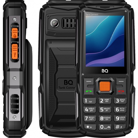 Мобильный телефон BQ 2430L Tank Connect Black/Gunmetal - фото 1