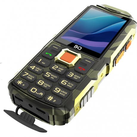 Мобильный телефон BQ 2430L Tank Connect Camouflage/Gold - фото 5