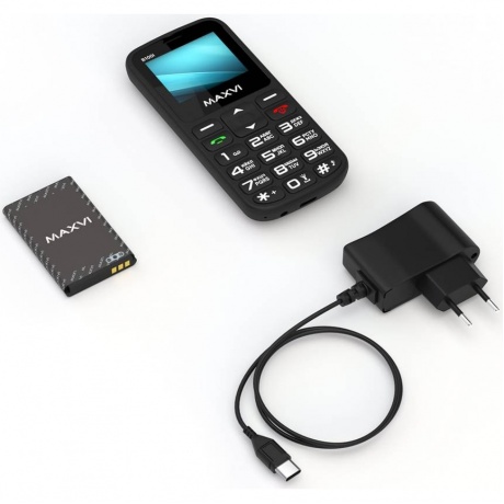 Мобильный телефон Maxvi B100i Black - фото 11