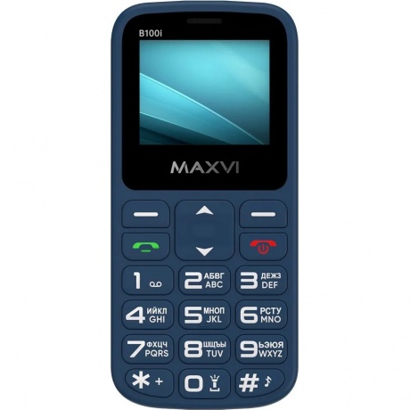 Мобильный телефон Maxvi B100i Blue - фото 1