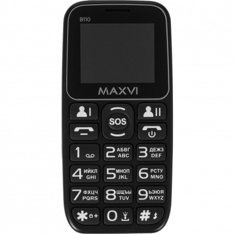 Мобильный телефон Maxvi B110 Black - фото 1
