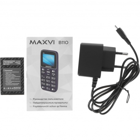 Мобильный телефон Maxvi B110 Black - фото 9