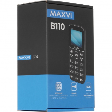 Мобильный телефон Maxvi B110 Black - фото 10