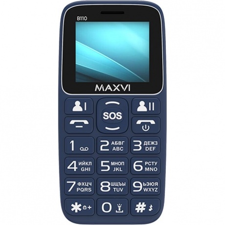 Мобильный телефон Maxvi B110 Blue - фото 2