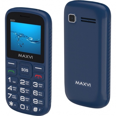 Мобильный телефон Maxvi B201 Blue - фото 1