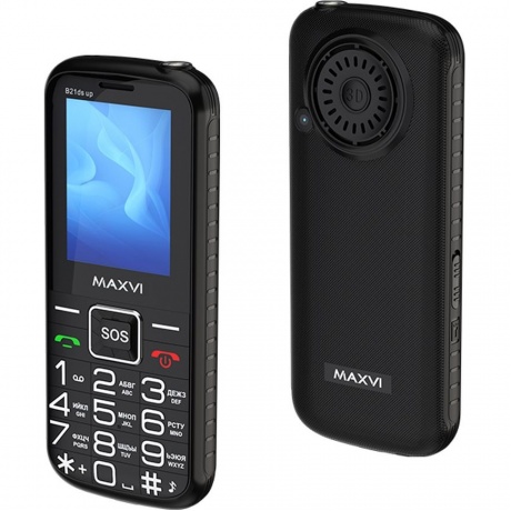 Мобильный телефон Maxvi B21ds up Black - фото 2