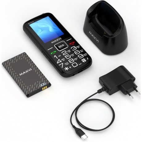 Мобильный телефон Maxvi B21ds up Black - фото 17