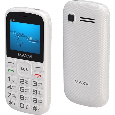 Мобильный телефон Maxvi B201 White - фото 1
