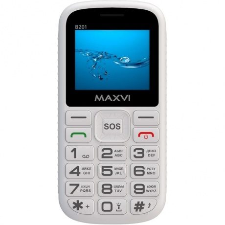 Мобильный телефон Maxvi B201 White - фото 2