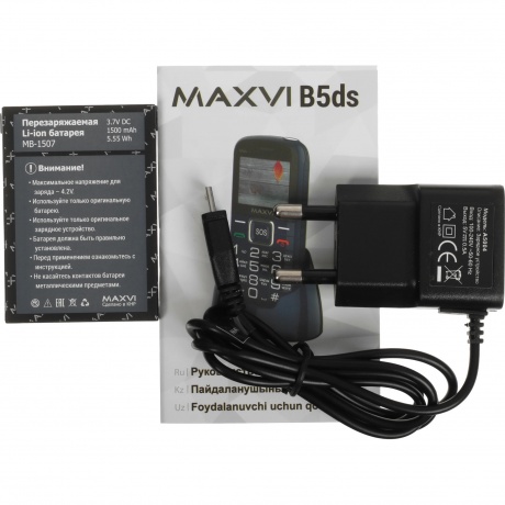 Мобильный телефон Maxvi B5ds up Red - фото 11