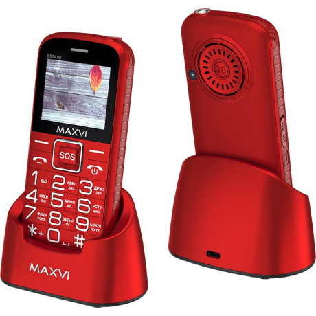Мобильный телефон Maxvi B5ds up Red - фото 14