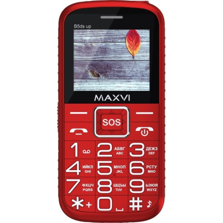 Мобильный телефон Maxvi B5ds up Red - фото 16