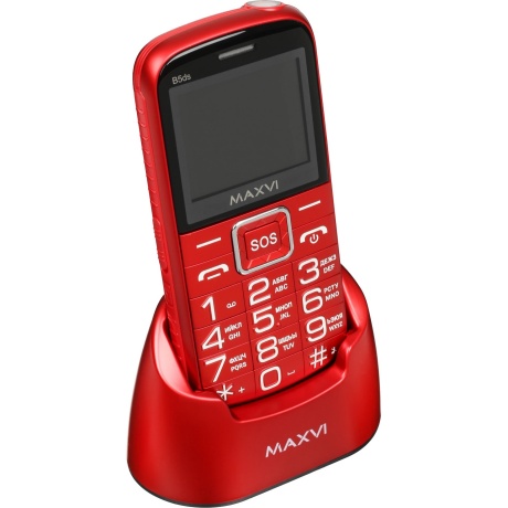 Мобильный телефон Maxvi B5ds up Red - фото 4