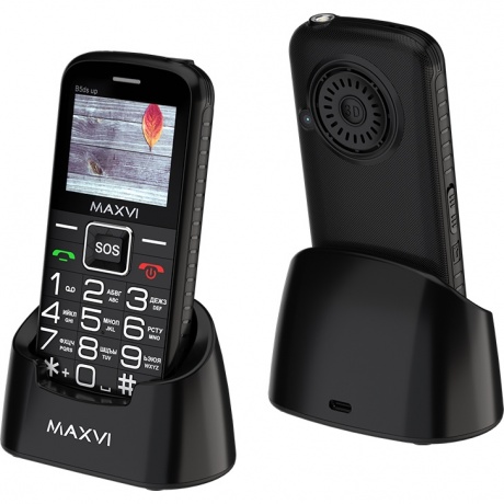 Мобильный телефон Maxvi B5ds up Black - фото 1