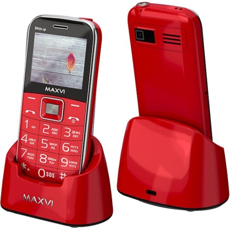 

Мобильный телефон Maxvi B6ds up Red, Красный