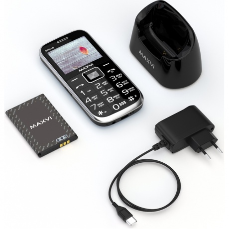 Мобильный телефон Maxvi B6ds up Black - фото 13