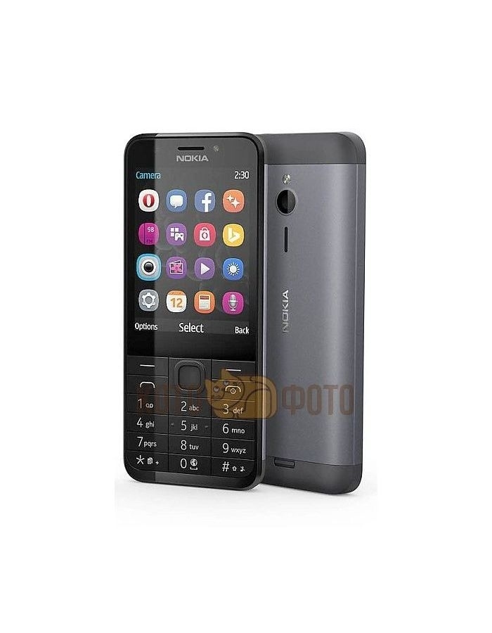 Мобильный телефон Nokia 230 DS Black цена и фото