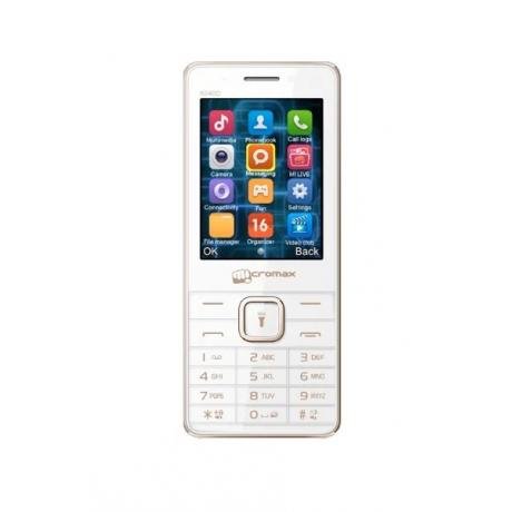 Мобильный телефон Micromax X2420 White/Champagne - фото 1