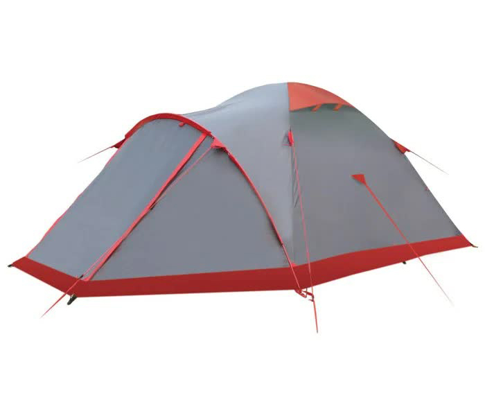 Tramp TRT-22 Mountain 2 V2 Grey, размер 300x220 см, цвет серый/красный