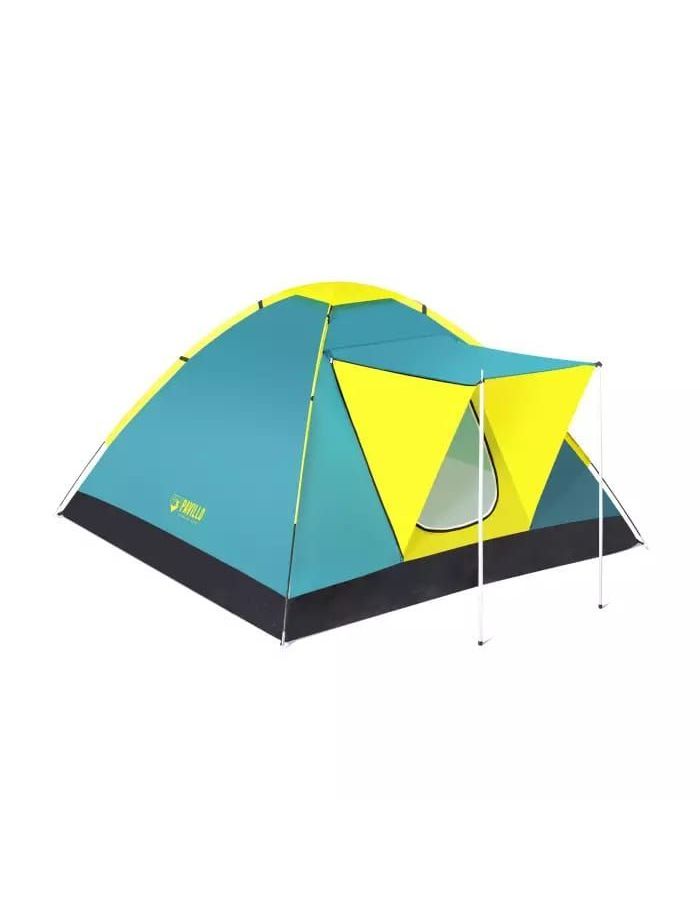 Палатка BestWay Coolground 3 68088, размер 210x210x120 cм, цвет голубой/желтый