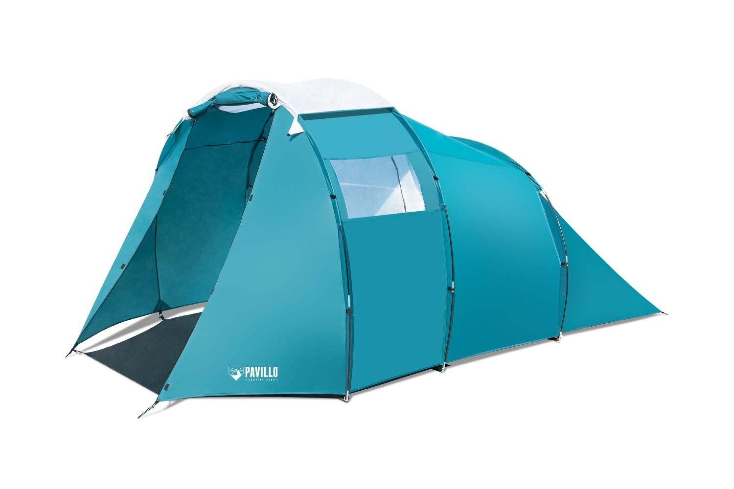 Палатка кемпинговая четырехместная Bestway Family Dome 4 Tent 68092, бирюзовый, размер 400x255x180 cм, цвет голубой