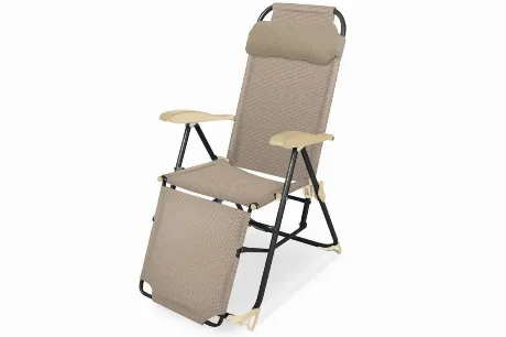 Кресло-шезлонг  складное "Ника" с подножкой К3  песочный