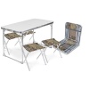 Комплект мебели:стол склад.пластик+4 скл. стула "Ника" металлик...