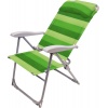Кресло-шезлонг  складное "Ника"  зеленый (сетка) К2