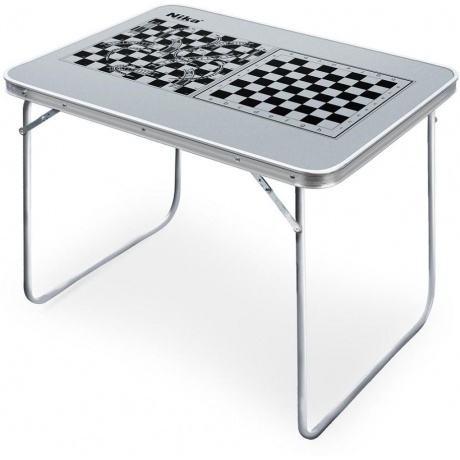 

Стол складной "Ника" (влагост. пластик 70*50*60 см ) шахматы ССТ-5И металик