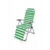 Кресло-шезлонг  складное "Ника" с подножкой К3  зеленый