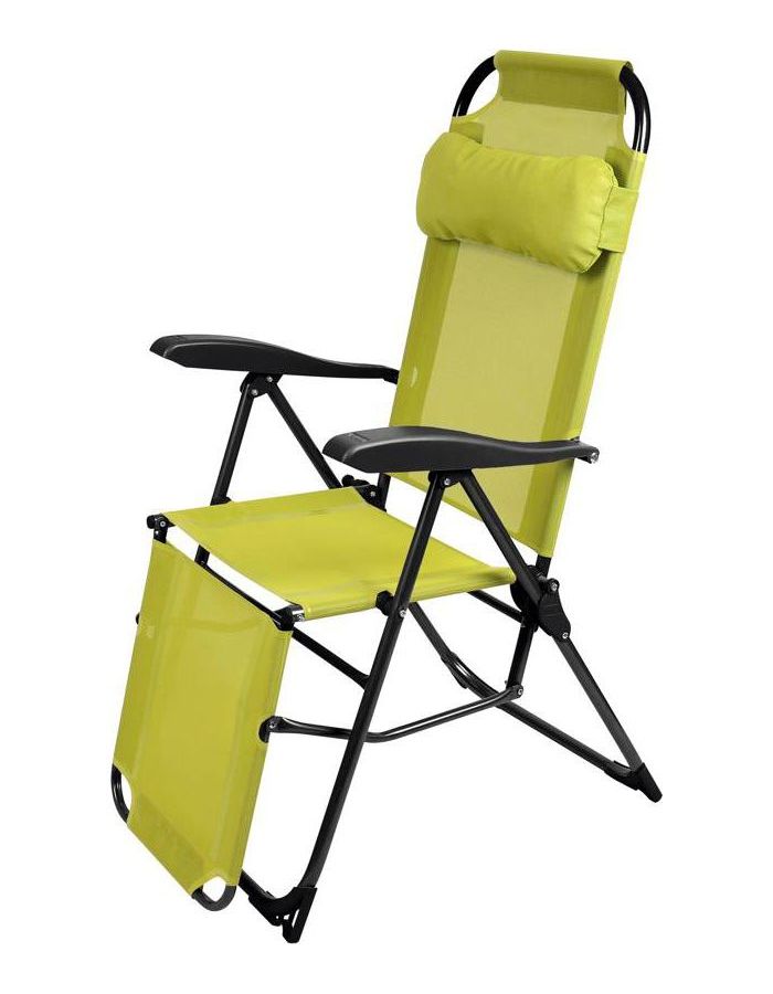 Кресло-шезлонг складное Ника с подножкой К3 лимонный кресло складное ника кс1 х хаки