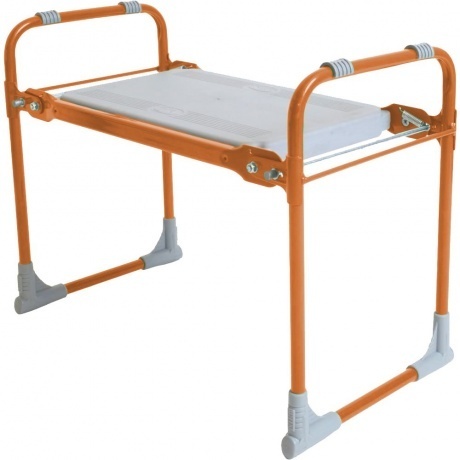 

Скамейка садовая складная до 100 кг 54,5*28,*42,5 (Ника) оранж. СК