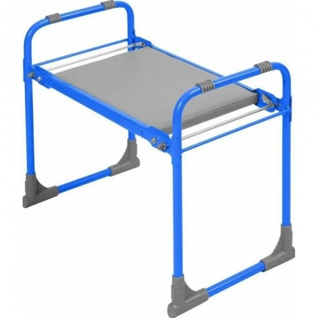 Скамейка садовая  складная  с мяг сиденьем голуб. .до 100 кг 54,...