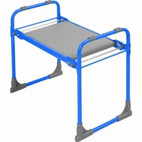 Скамейка садовая  складная  с мяг сиденьем голуб. .до 100 кг 54,...