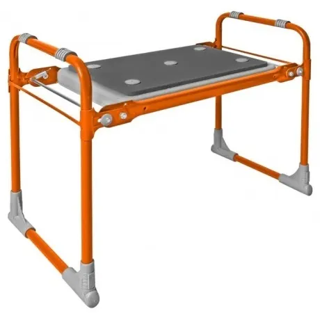 Скамейка садовая  складная  с мяг сиденьем оранжевый .до 100 кг ...