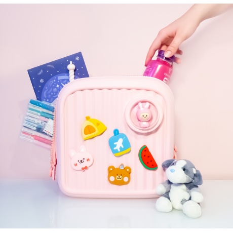 Детский туристический рюкзак 29х18х28 см розовый - фото 7