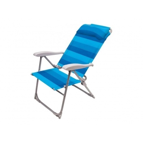 Кресло-шезлонг складное "Ника" К2, синий (сетка) К2/С - фото 1