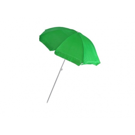 Зонт пляжный Greenhouse UM-PL160-3/200 с наклоном, полиэстер, цвет зеленый, стальная стойка состояние хорошее - фото 1