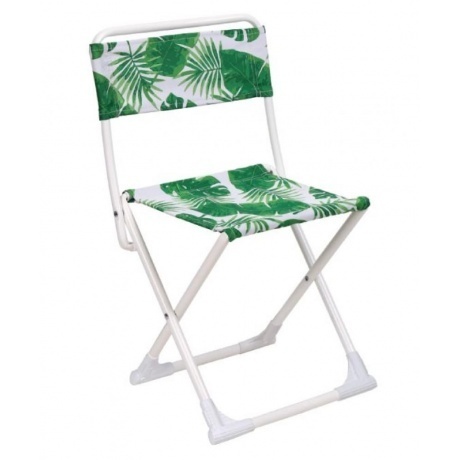 Стул походный складной со спинкой "Ника" ПС3/1 с тропическими ли...