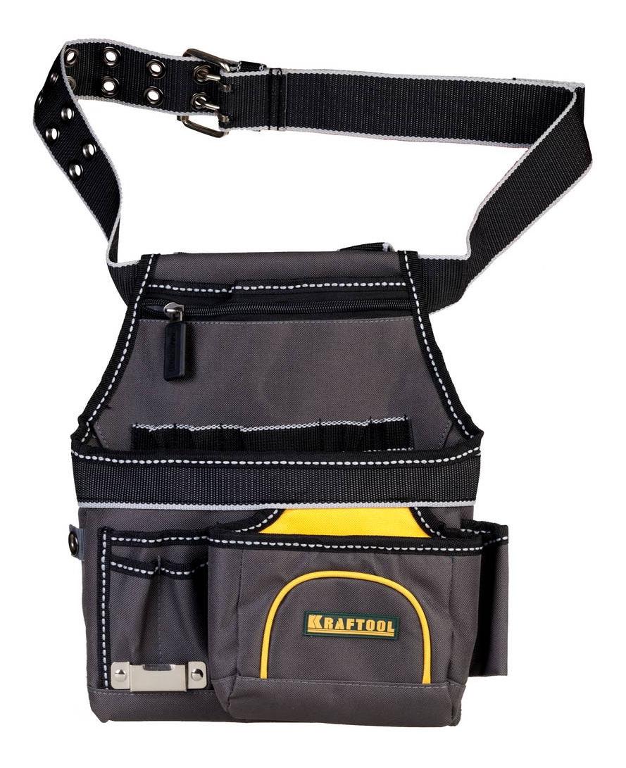 сумка с поясом для хранения и переноски инструмента Сумка для инструмента Kraftool Industrie 38743