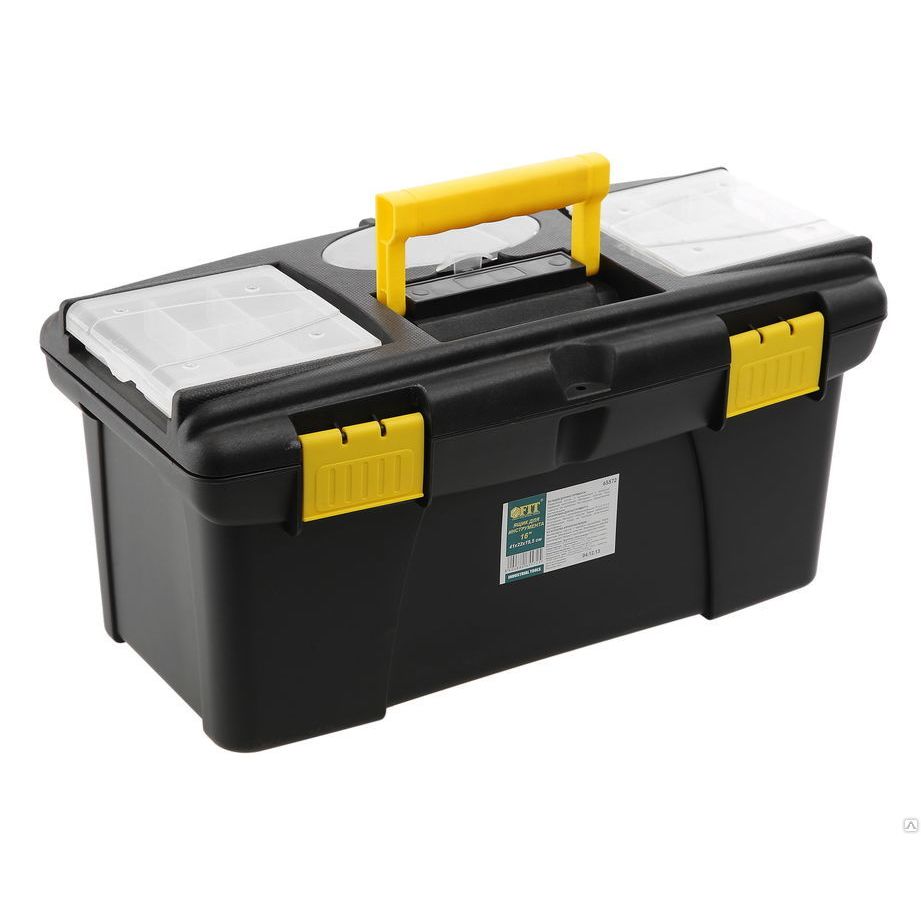 Ящик для инструмента Fit 65572 универсальный ящик эврика с контейнером лотком и 2 органайзерами на крышке er 10333