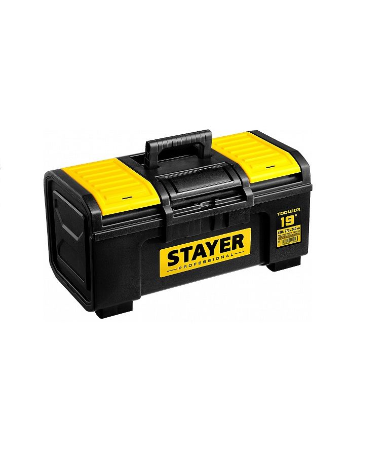 Ящик для инструмента Stayer Professional Toolbox-19 38167-19 ящик с органайзером stayer professional 38167 19 48x27x24 см 19 черный желтый