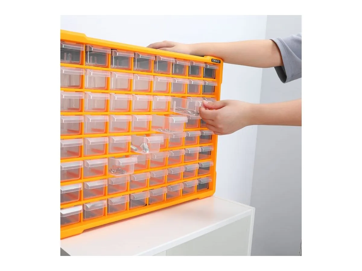 Система хранения DEKO DKTB15, 64 выдвижных ящика (50х16х39см) - фото 7