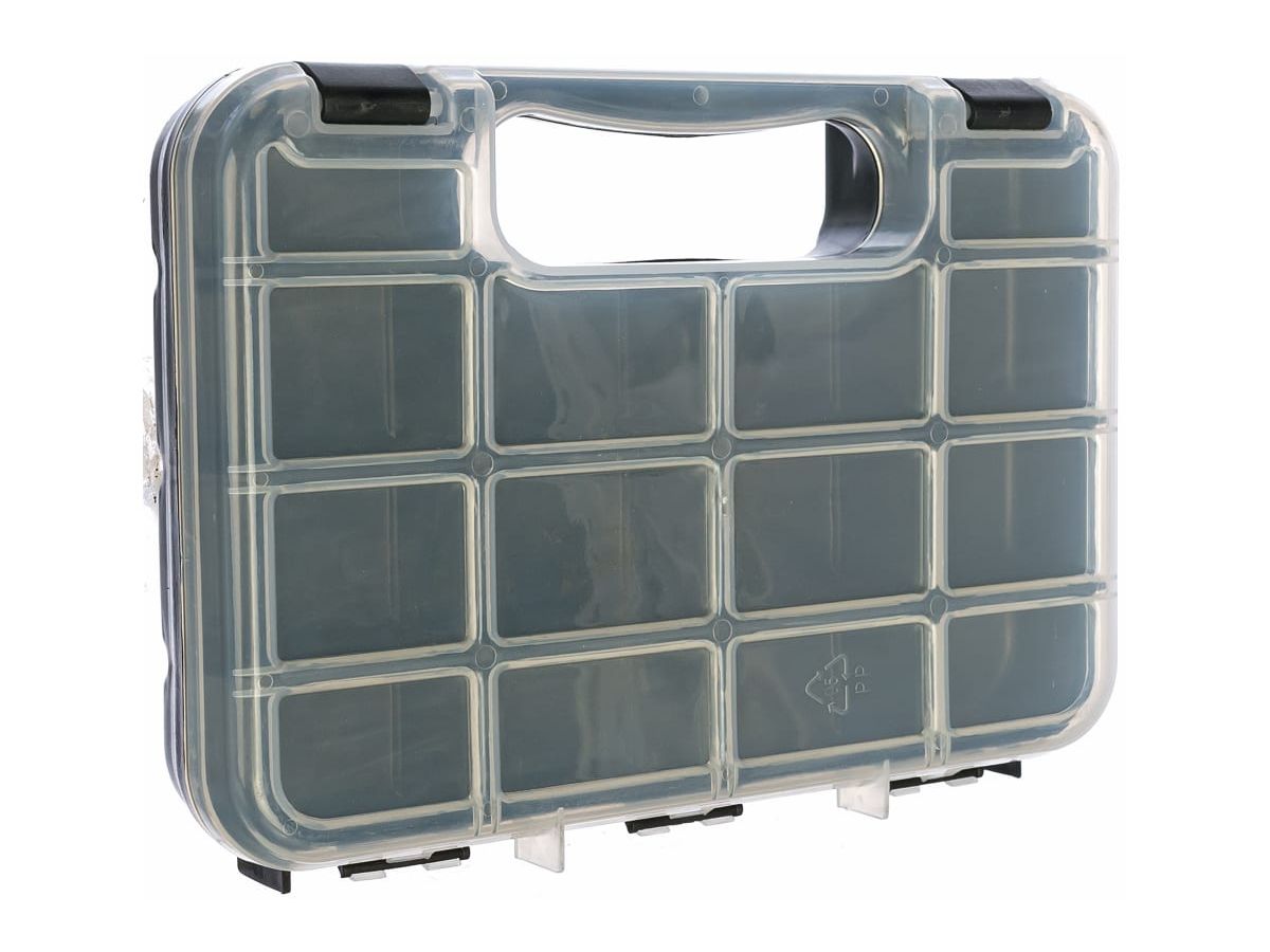 Ящик для крепежа (органайзер) прозрачный 10 ( 245х180х45 мм ) ящик для крепежа fit 65651