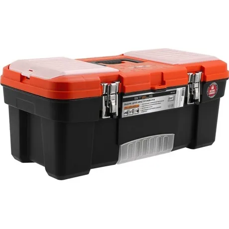 Ящик для инструмента с мет. замками 22", 560х285x235 мм Россия S...