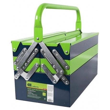 Ящик для инструмента, 430х200х200 мм, пять секций, металлический Сибртех - фото 5